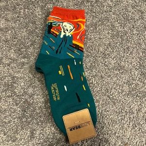 The Scream Painting Socks